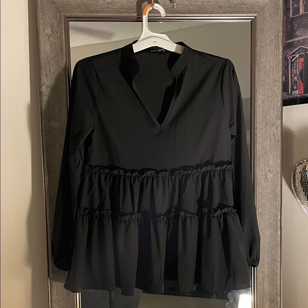 Elegant Black Women's Top